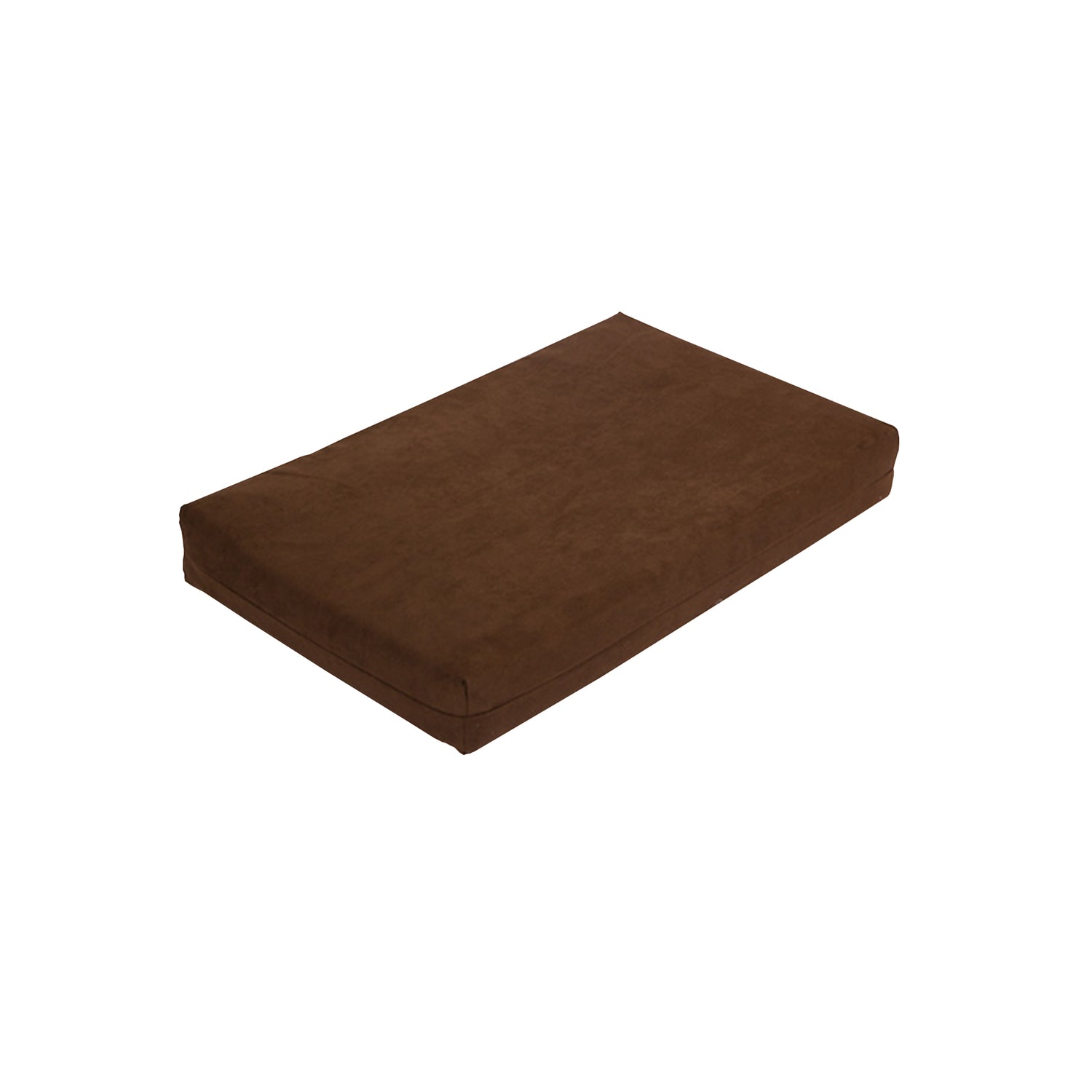 The Orthopedic Memory Foam Dog Bed is a rectangular brown bed with a soft, smooth surface, providing excellent arthritis relief for dogs. It is shown on a white background.