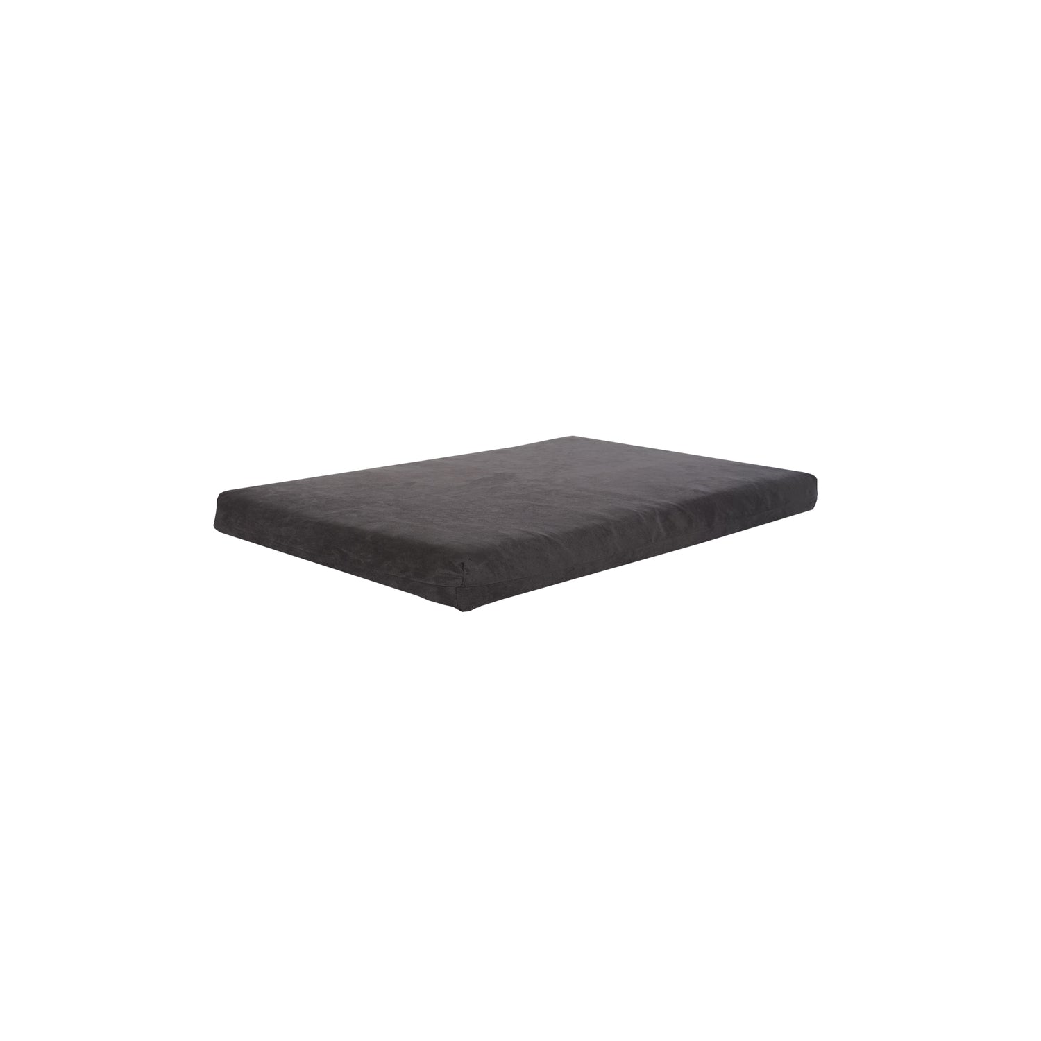 The Orthopedic Memory Foam Dog Bed, in rectangular dark gray with a smooth surface, is pictured against a white background, providing pets with orthopedic comfort and arthritis relief.